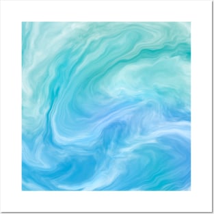 Ocean Abstract Boho Posters and Art